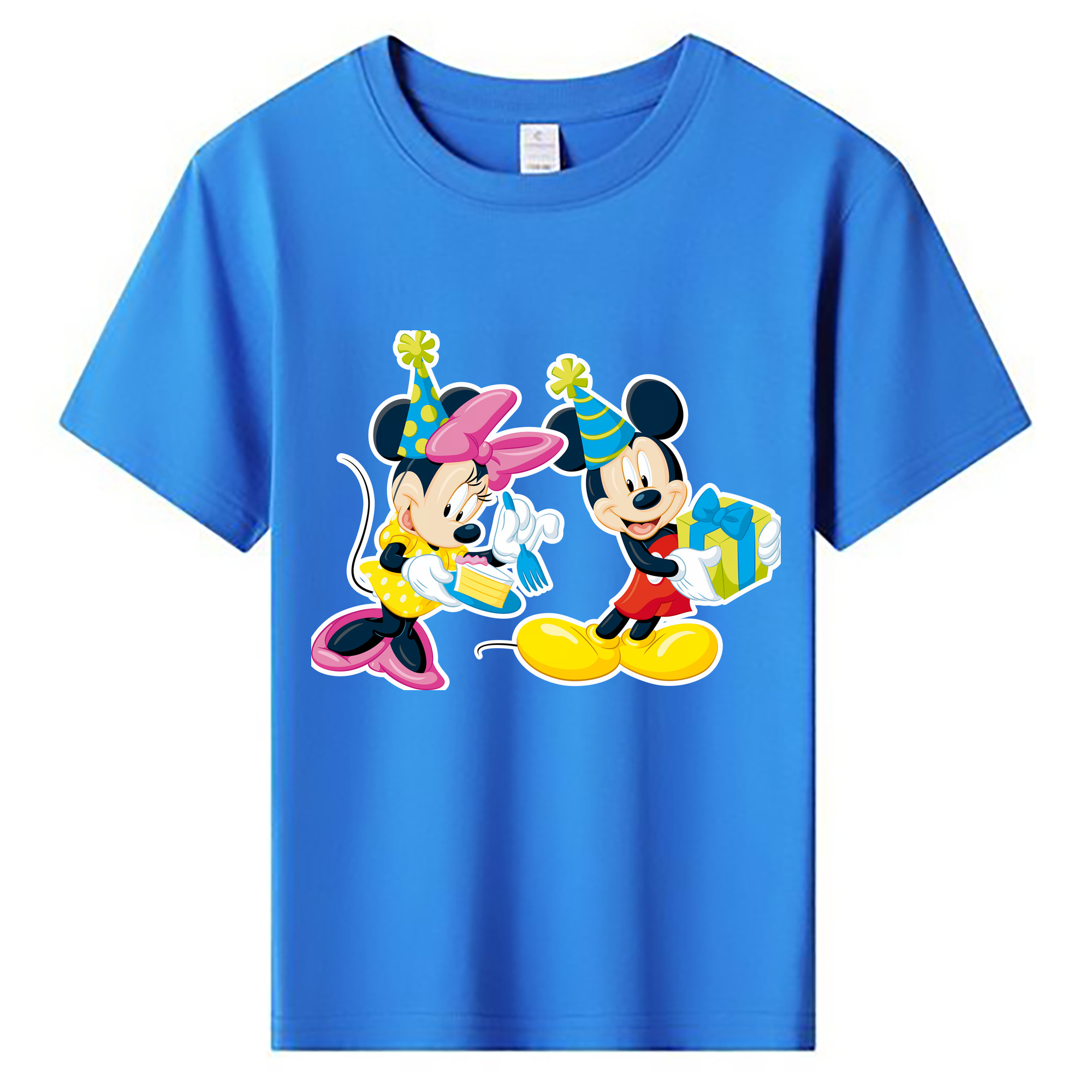 ミッキーマウス Mickey Mouse 綿100％キッズTシャツ（フロントプリント）